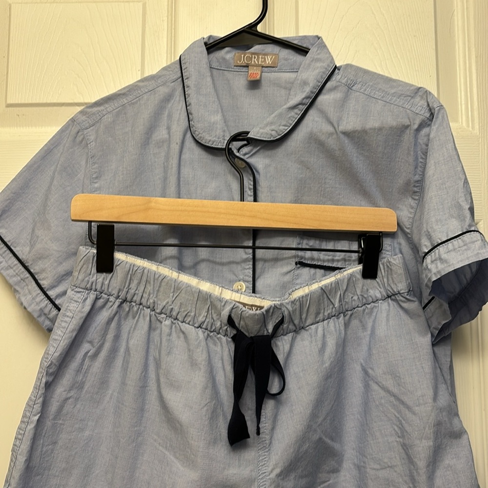 J. Crew Small End-On-End Cotton Pajama Short Set